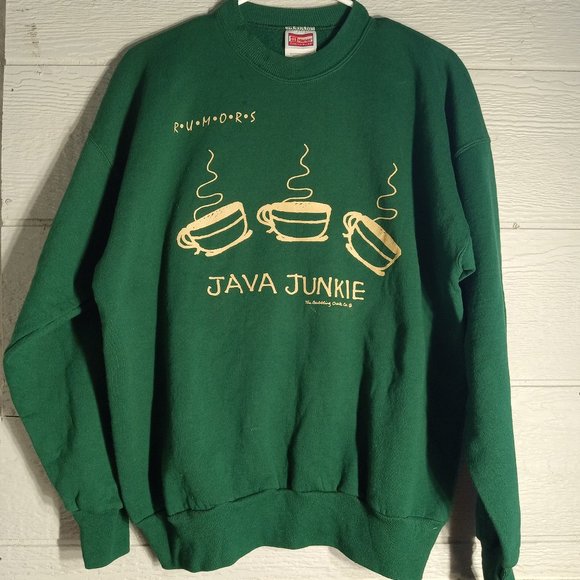 Vintage Dual Sided Florida Coffee Shop Crewneck Sweatshirt - Picture 1 of 6